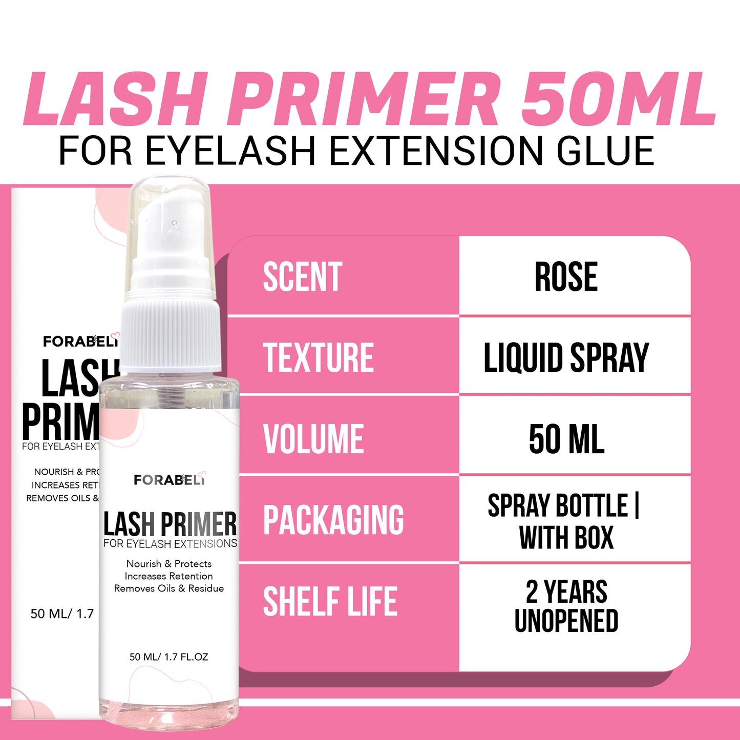 Lash Primer 50ml For Eyelash Extensions