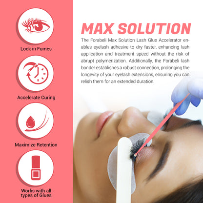 Lash Bonder & Seal - Enhances Retention, Speeds Curing | Forabeli Max Solution