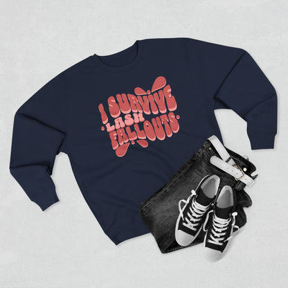 I survive lash fallouts | Unisex Crewneck Sweatshirt