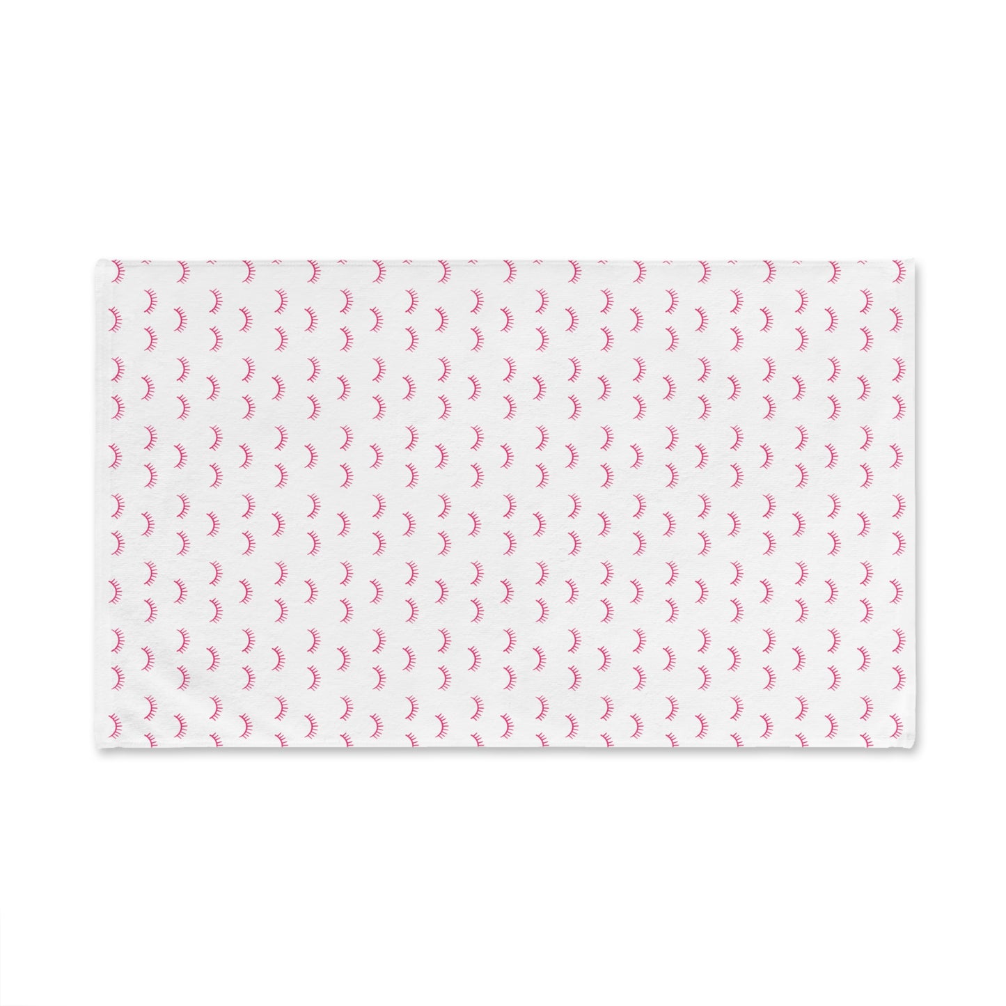 Pink Eyelash Patterns | Hand Towel