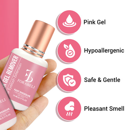 Pink Gel Eyelash Glue Remover