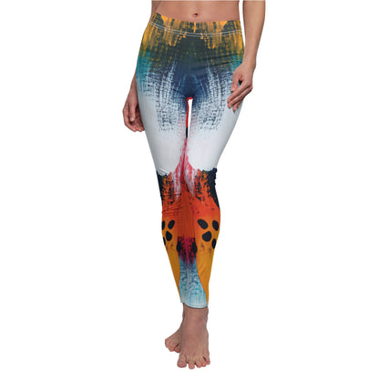 Abstract Acrylic Patterns | Women's Cut & Sew Casual Leggings (AOP)