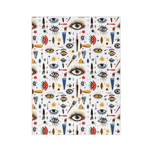 Abstract Eyelash tools | Velveteen Microfiber Blanket