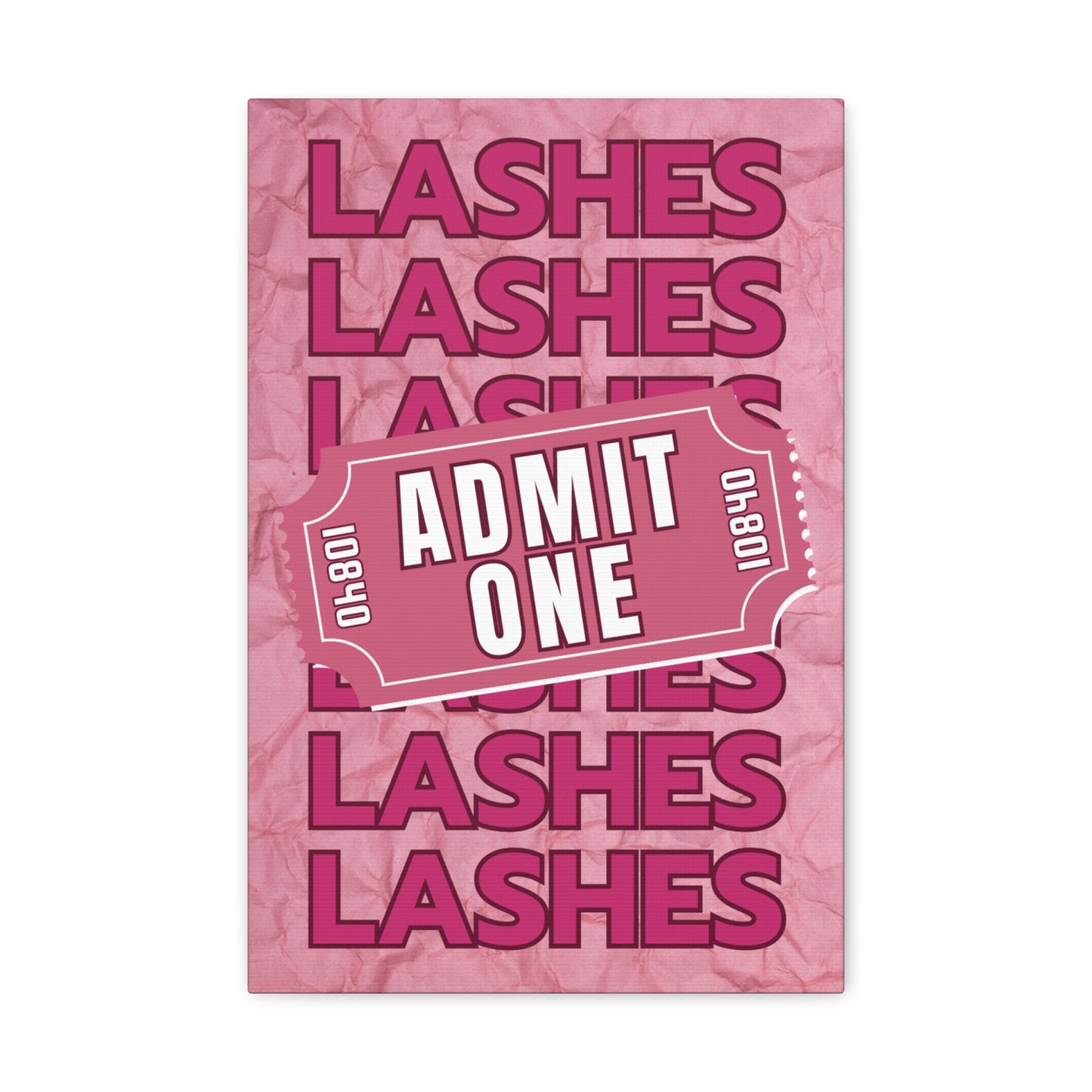 Canvas Gallery Wraps | LASHES ADMIT ONE