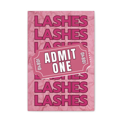 Canvas Gallery Wraps | LASHES ADMIT ONE