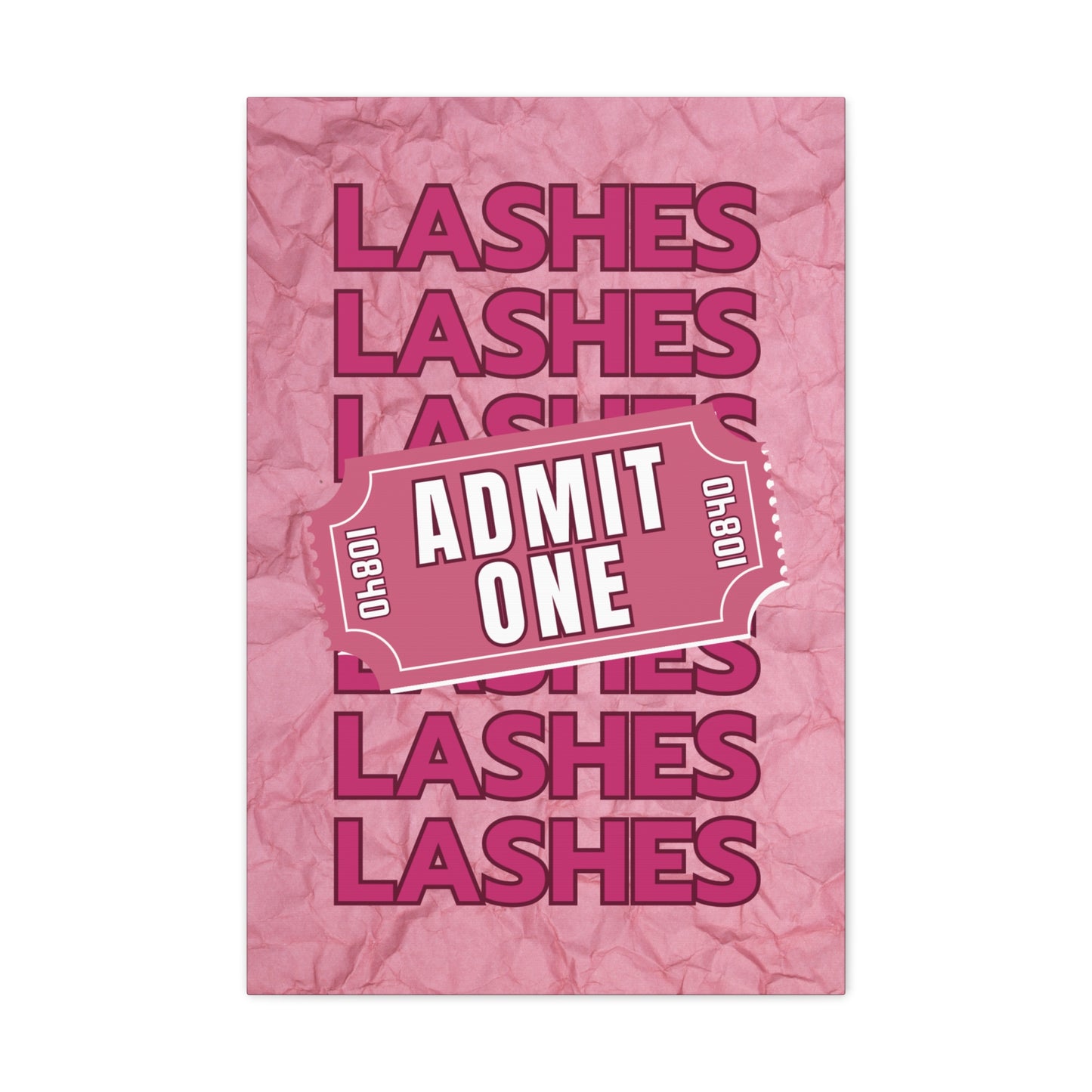 Canvas Gallery Wraps | LASHES ADMIT ONE