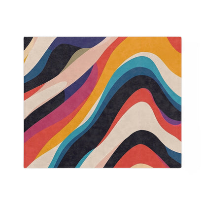 Wavey Pattern | Velveteen Microfiber Blanket