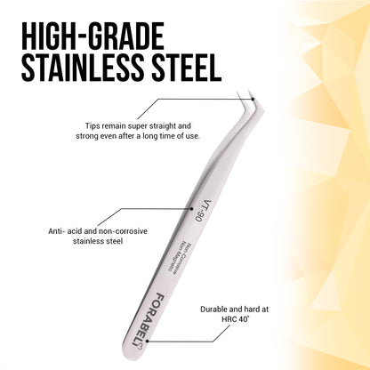 Lash Tweezers Set – 4 Piece Collection with Storage Case