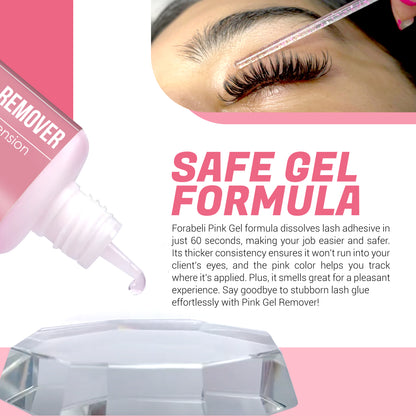 Pink Gel Eyelash Glue Remover