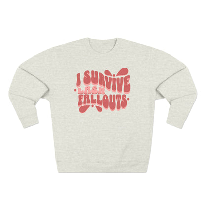 I survive lash fallouts | Unisex Crewneck Sweatshirt