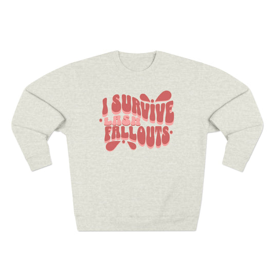 I survive lash fallouts | Unisex Crewneck Sweatshirt