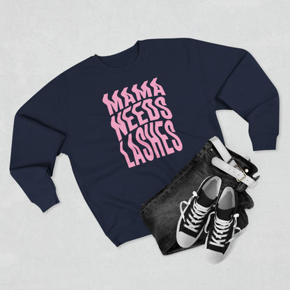 Mama Needs Lashes | Unisex Crewneck Sweatshirt