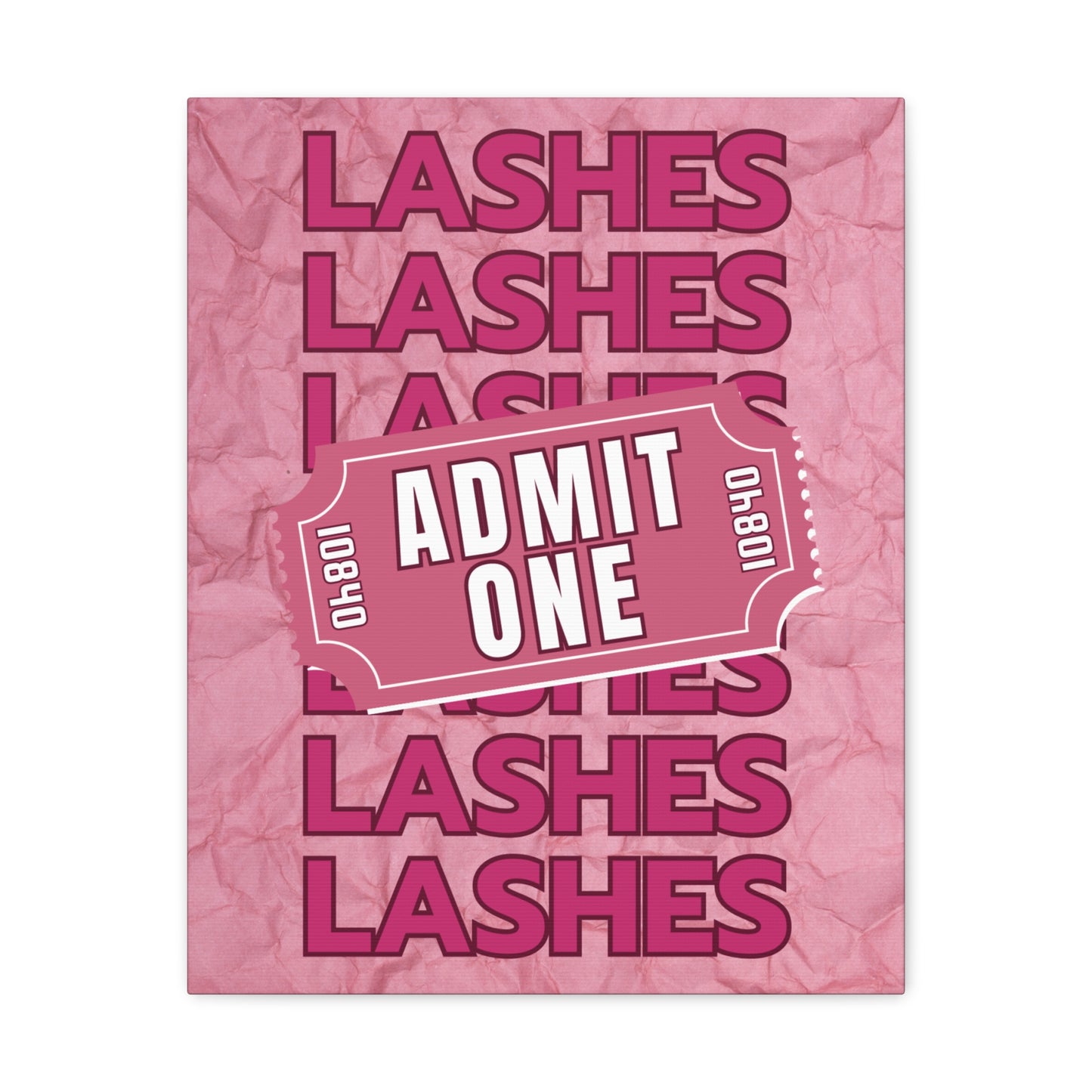 Canvas Gallery Wraps | LASHES ADMIT ONE