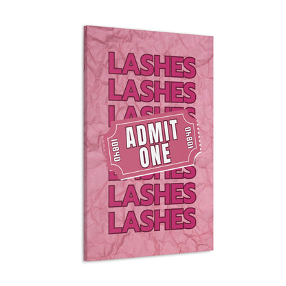 Canvas Gallery Wraps | LASHES ADMIT ONE