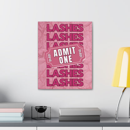 Canvas Gallery Wraps | LASHES ADMIT ONE