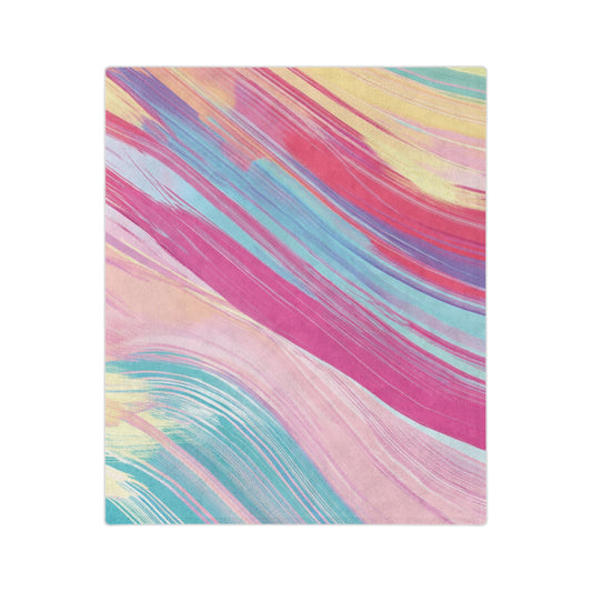 Abstract pastel patterns | Velveteen Microfiber Blanket