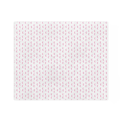 Pink Eyelash Patterns | Velveteen Microfiber Blanket