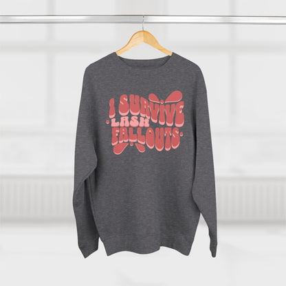 I survive lash fallouts | Unisex Crewneck Sweatshirt