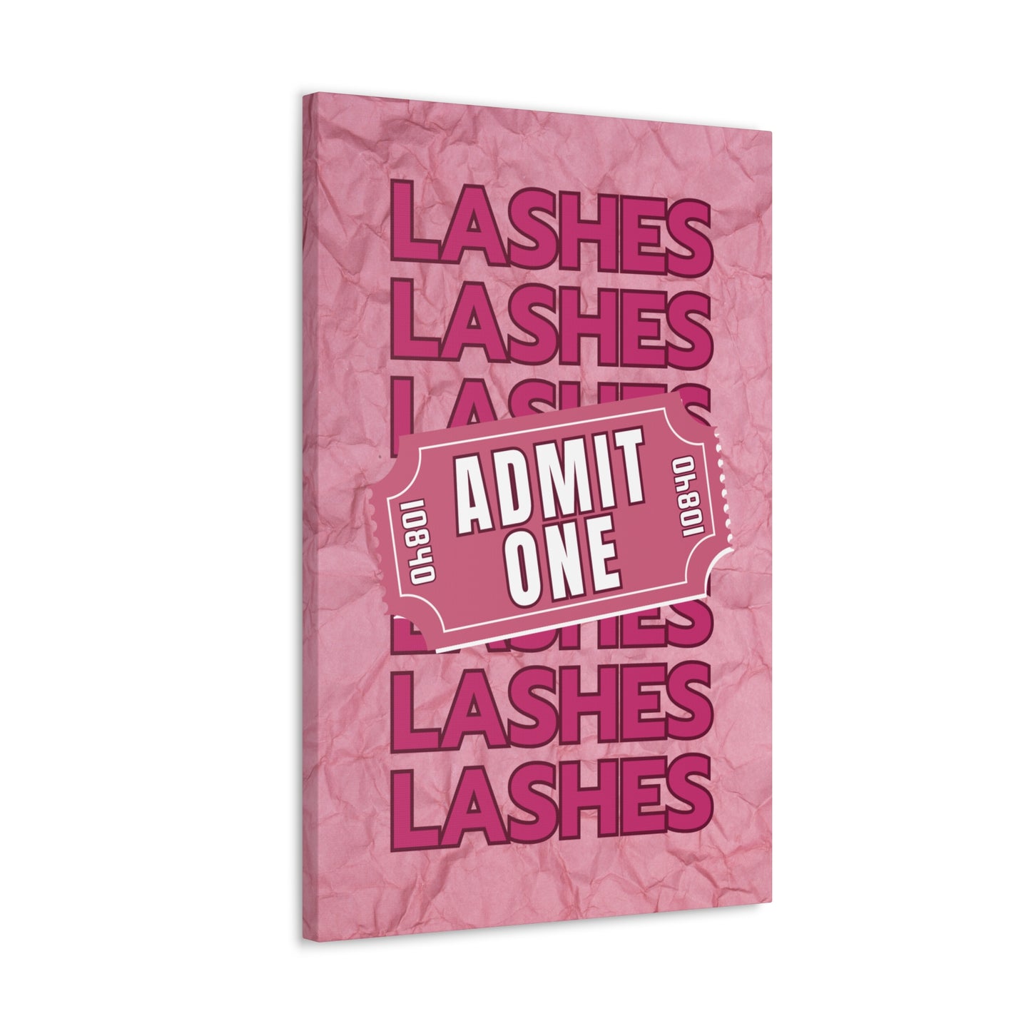 Canvas Gallery Wraps | LASHES ADMIT ONE