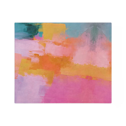 Abstract Oil Painting Patterns | Velveteen Microfiber Blanket