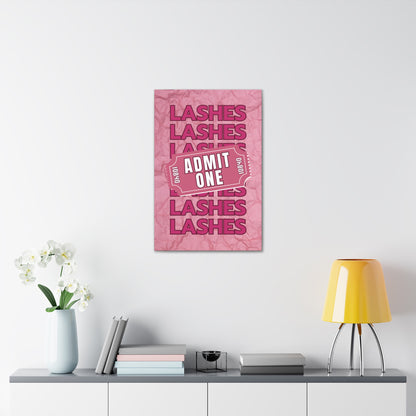 Canvas Gallery Wraps | LASHES ADMIT ONE