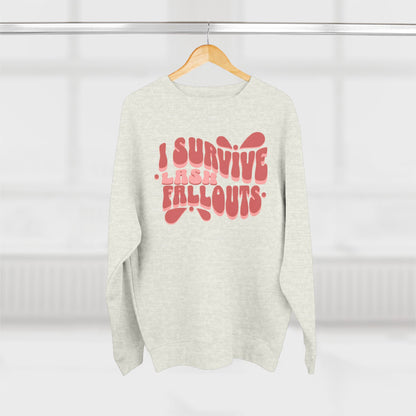 I survive lash fallouts | Unisex Crewneck Sweatshirt