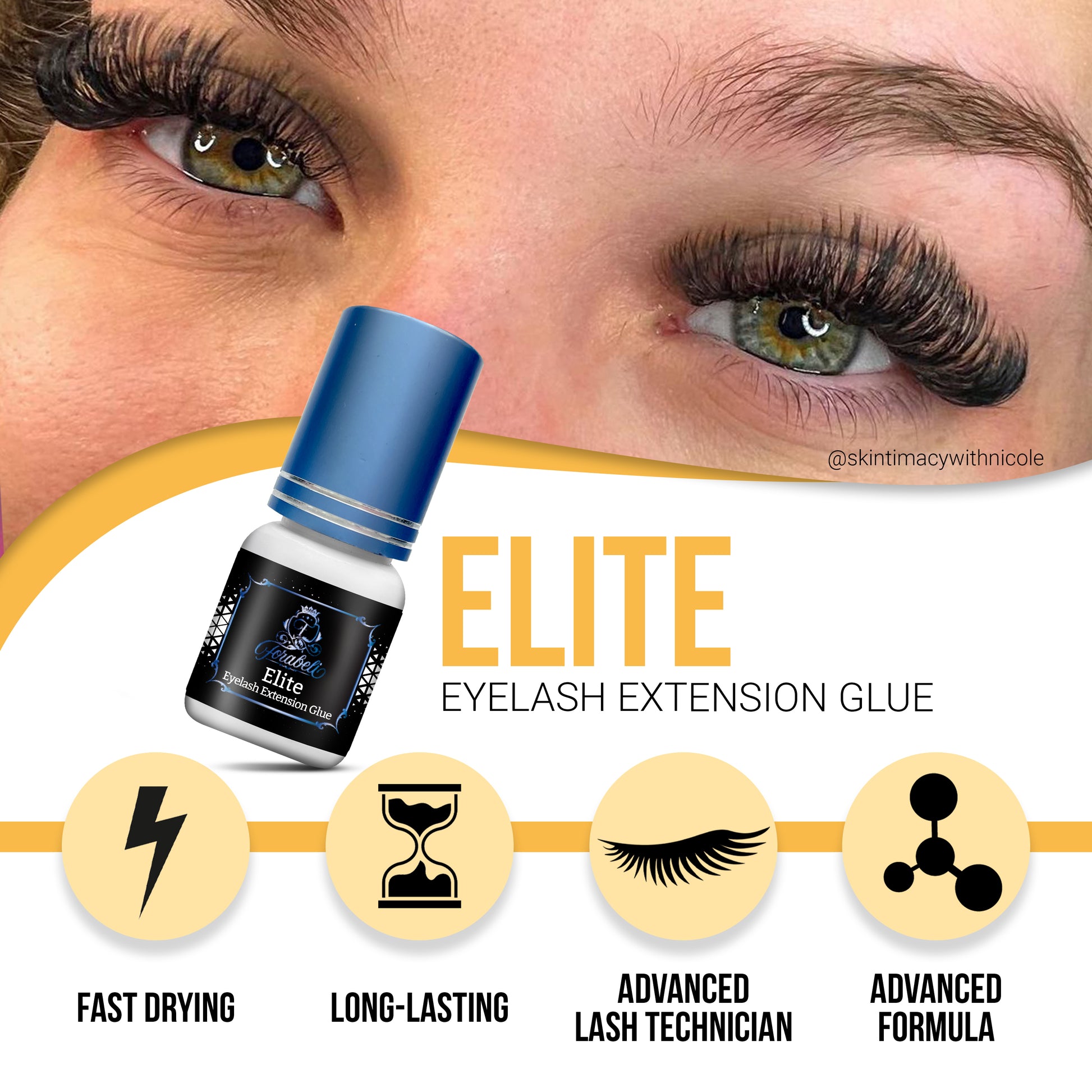 Lash glue adhesive