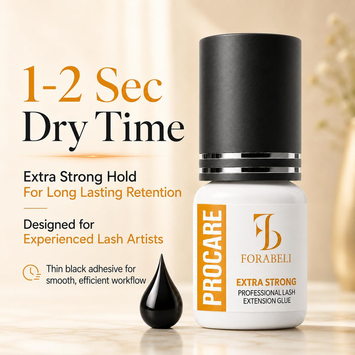 Forabeli ProCare 1 to 2 second drying time